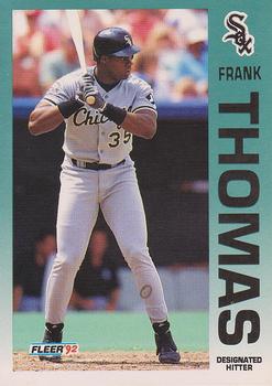 1992 Fleer #100 Frank Thomas Front