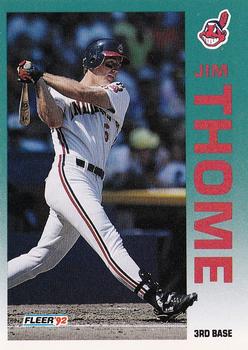 1992 Fleer #125 Jim Thome Front
