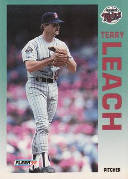 1992 Fleer #208 Terry Leach Front