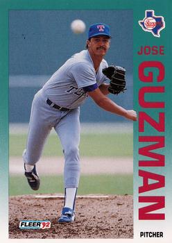 1992 Fleer #306 Jose Guzman Front