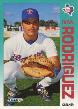 1992 Fleer #316 Ivan Rodriguez Front