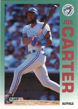 1992 Fleer #327 Joe Carter Front