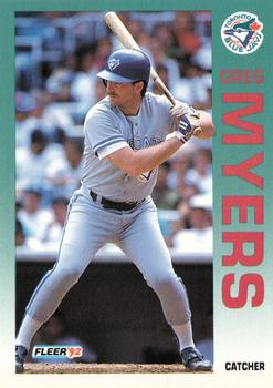 1992 Fleer #338 Greg Myers Front