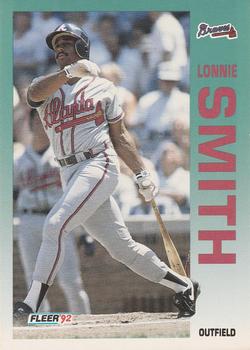 1992 Fleer #369 Lonnie Smith Front