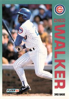 1992 Fleer #395 Chico Walker Front