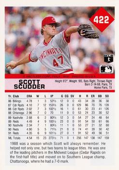 1992 Fleer #422 Scott Scudder Back