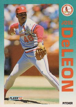 1992 Fleer #576 Jose DeLeon Front