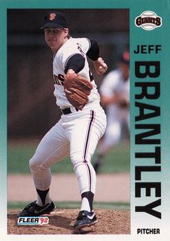 1992 Fleer #629 Jeff Brantley Front