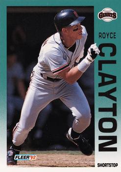 1992 Fleer #632 Royce Clayton Front