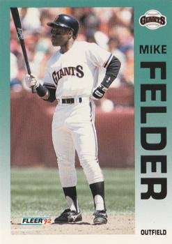 1992 Fleer #635 Mike Felder Front