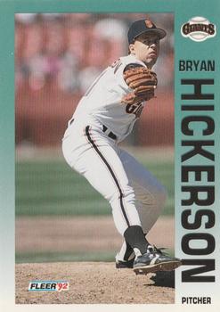 1992 Fleer #638 Bryan Hickerson Front