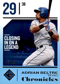 2018 Panini Chronicles - Blue #34 Adrian Beltre Front