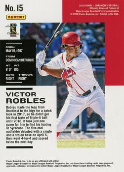 2018 Panini Chronicles - Pink #15 Victor Robles Back