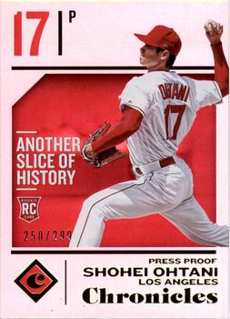 2018 Panini Chronicles - Press Proof #1 Shohei Ohtani Front