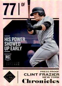 2018 Panini Chronicles - Press Proof #20 Clint Frazier Front