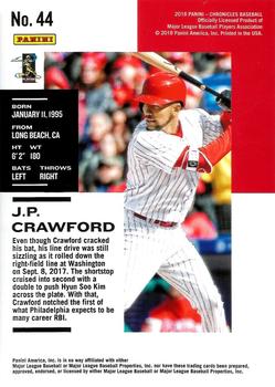 2018 Panini Chronicles - Press Proof #44 J.P. Crawford Back