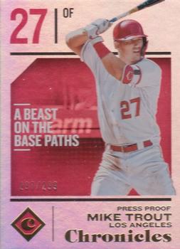 2018 Panini Chronicles - Press Proof #47 Mike Trout Front