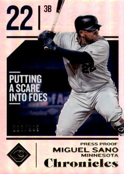 2018 Panini Chronicles - Press Proof #58 Miguel Sano Front