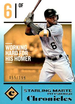 2018 Panini Chronicles - Teal #11 Starling Marte Front