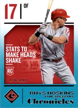 2018 Panini Chronicles - Teal #42 Rhys Hoskins Front