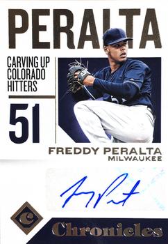 2018 Panini Chronicles - Chronicles Autographs #CA-FP Freddy Peralta Front