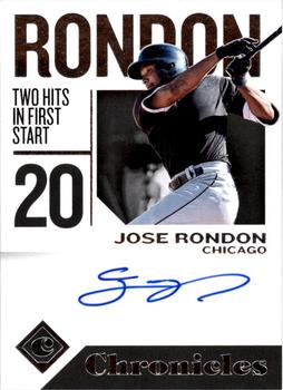 2018 Panini Chronicles - Chronicles Autographs #CA-JR Jose Rondon Front