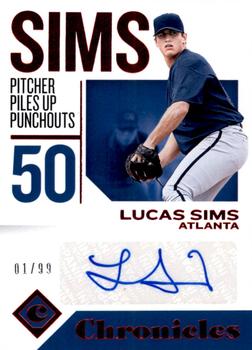 2018 Panini Chronicles - Chronicles Autographs Red #CA-LS Lucas Sims Front
