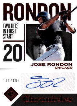 2018 Panini Chronicles - Chronicles Autographs Red #CA-JR Jose Rondon Front