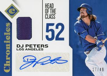 2018 Panini Chronicles - Chronicles Signature Swatches Holo Gold #CSS-DP DJ Peters Front
