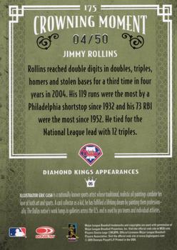 2005 Donruss Diamond Kings - Silver #175 Jimmy Rollins Back