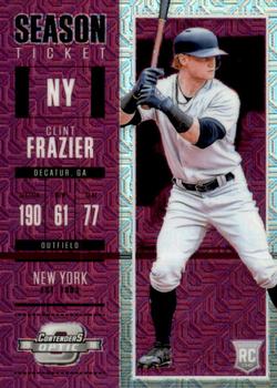 2018 Panini Chronicles - Contenders Optic Purple Mojo #3 Clint Frazier Front