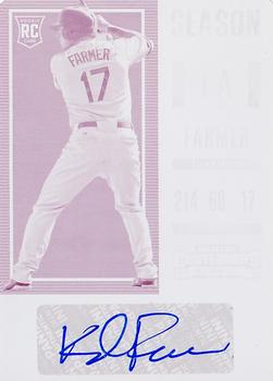 2018 Panini Chronicles - Contenders Tickets Printing Plates Magenta #15 Kyle Farmer Front