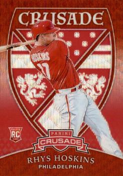 2018 Panini Chronicles - Crusade Ruby Wave #3 Rhys Hoskins Front