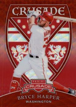 2018 Panini Chronicles - Crusade Ruby Wave #12 Bryce Harper Front