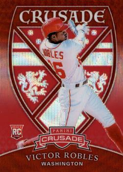 2018 Panini Chronicles - Crusade Ruby Wave #16 Victor Robles Front