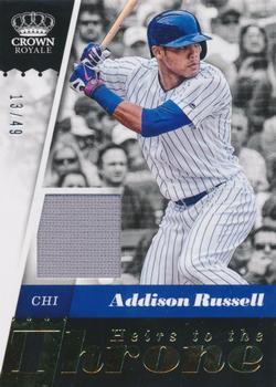 2018 Panini Chronicles - Heirs to the Throne Gold #HT-AR Addison Russell Front