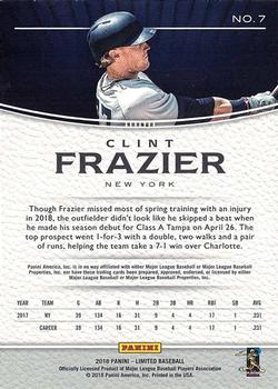 2018 Panini Chronicles - Limited #7 Clint Frazier Back