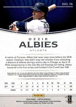 2018 Panini Chronicles - Limited #15 Ozzie Albies Back