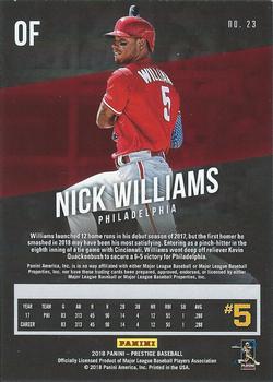 2018 Panini Chronicles - Prestige #23 Nick Williams Back