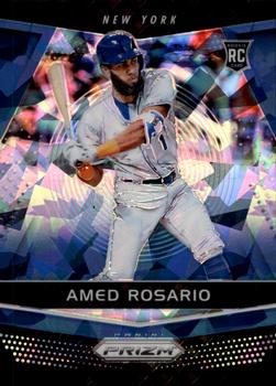 2018 Panini Chronicles - Prizm Blue Ice #24 Amed Rosario Front