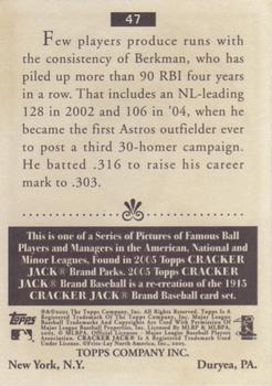 2005 Topps Cracker Jack #47 Lance Berkman Back