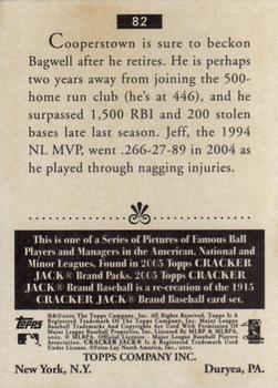 2005 Topps Cracker Jack #82 Jeff Bagwell Back