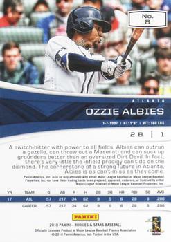 2018 Panini Chronicles - Rookies and Stars #8 Ozzie Albies Back