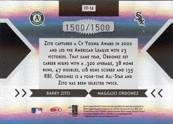 2005 Donruss Elite - Face 2 Face #FF-14 Barry Zito / Magglio Ordonez Back