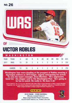 2018 Panini Chronicles - Score #26 Victor Robles Back