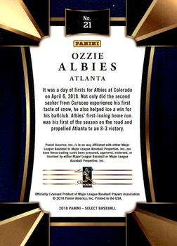 2018 Panini Chronicles - Select #21 Ozzie Albies Back
