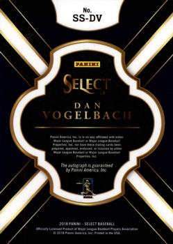 2018 Panini Chronicles - Select Signatures #SS-DV Dan Vogelbach Back