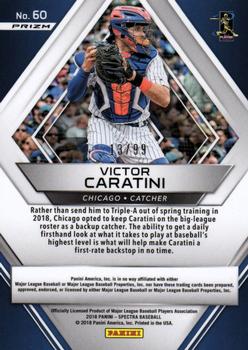 2018 Panini Chronicles - Spectra Neon Blue #60 Victor Caratini Back
