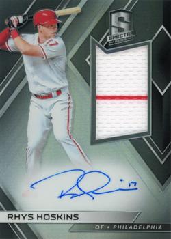 2018 Panini Chronicles - Spectra Rookie Jersey Autographs #RJA-RH Rhys Hoskins Front