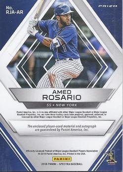 2018 Panini Chronicles - Spectra Rookie Jersey Autographs #RJA-AR Amed Rosario Back